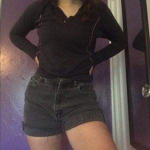 Cozy champion quarter zip workout top